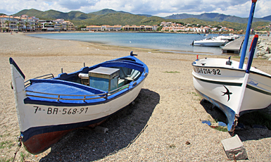 Platja de Llançà i barques